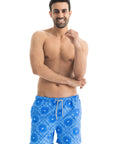 Blue Bandana Swim Shorts