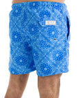 Blue Bandana Swim Shorts