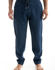 Men's Navy Linen Pants
