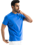Electric Blue Mercerised Cotton T-Shirt