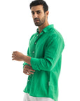 Green Linen Shirt
