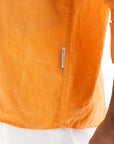 Tangerine Linen Shirt