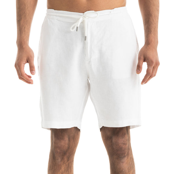Men`s White Linen Short