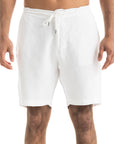Men`s White Linen Short