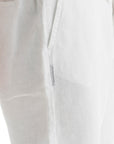 Men`s White Linen Short