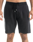 Men`s Black Linen Short