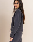 Women's Grey Quarter Zip