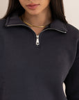 Women's Grey Quarter Zip