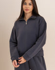 Women's Grey Quarter Zip
