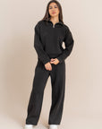 Women's Black Quarter Zip