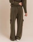 Olive Modal Cargo Sweatpants