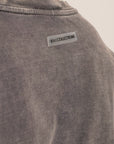 Grey Acid Wash Long Sleeve T-Shirt