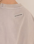 Beige Acid Wash Long Sleeve T-Shirt