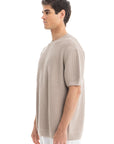 Beige Knit Heavy T-Shirt