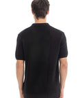 Black Knitted Polo