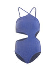 Sapphire Blue Sparkle Selena One Piece