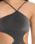 black sparkle Selena One Piece