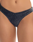 Black Sparkle Maui Bikini Bottom