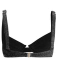 Black Sparkle Maui Bikini Top