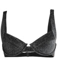 Black Sparkle Maui Bikini Top