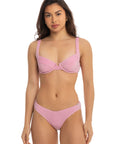 Pink Sparkle Maui Bikini Top