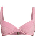 Pink Sparkle Maui Bikini Top