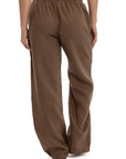 Women's Brown Linen Pants