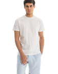 White Mercerised Cotton T-shirt