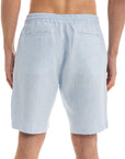 Men's Sky Blue Linen Short
