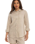 Women's Beige linen shirt