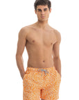Orange Tangle Swim Shorts