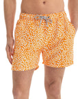 Orange Tangle Swim Shorts