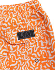 Orange Tangle Swim Shorts