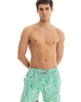 Green Labyrinth Swim Shorts