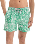 Green Labyrinth Swim Shorts