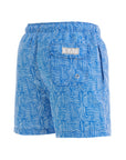 Blue Maze Swim Shorts