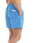 Blue Maze Swim Shorts