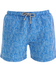 Blue Maze Swim Shorts