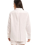 Women's White Linen Shirt