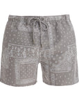 Taupe Bandana Swim Shorts