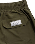Solid Olive Swim Shorts (4 Way Stretch)