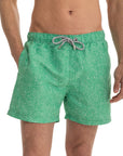 Green Spiral Swim Shorts