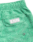Green Spiral Swim Shorts