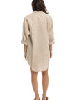 Women's Beige Linen Cover Up