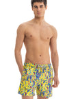 Yellow Paisley Swim Shorts