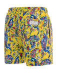 Yellow Paisley Swim Shorts