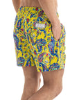 Yellow Paisley Swim Shorts