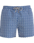 Navy Geometric Swim Shorts
