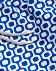 Navy Geometric Swim Shorts