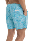 Sky Paisley Swim Shorts